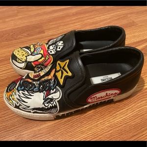 Authentic Moschino slip on shoes